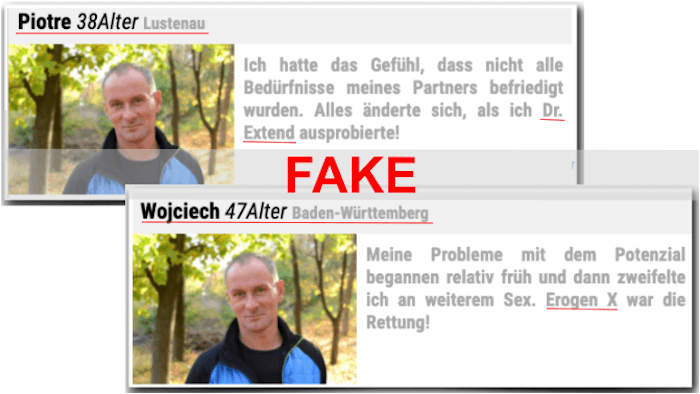 Fake und Original Bericht Erogen X